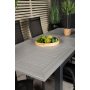 Ekens Spisegruppe (152x90) - Sort/Gr - 6 Stole