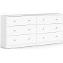 Byr� vit med 6 l�dor 143 cm bred