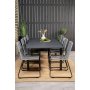 Holma Matgrupp (160x100) - Svart - 8 Stolar