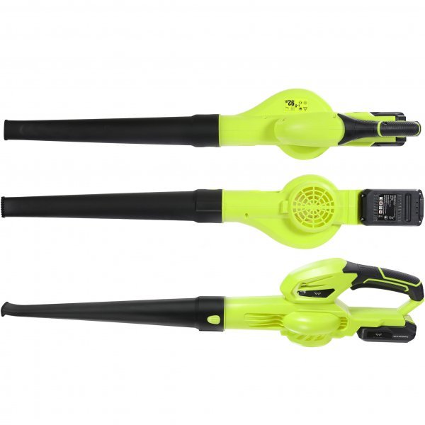 Batteridriven gr�strimmer & l�vbl�s 20V med batteri & laddare