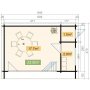 Attefallshus Java - 23,4 m