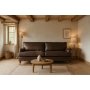 Soffa Howard London Premium 225 cm - M�rk gr�brun (l�derimitaion)