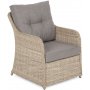 Hjrnesofa Bergamo med lnestol & bord - Beige/beige meleret