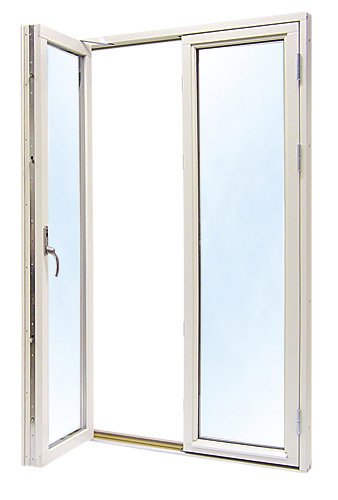 Parfönsterdörr - Helglasad 3-glas - Trä - U-värde: 1,1 Parfönsterdörr - Helglasad 3-glas - Trä - U-värde: 1,1