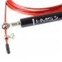 Speed rope med kullager (stlvajer & alu-handtag) rd | svart