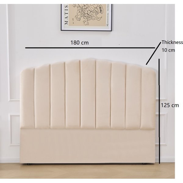 Sänggavel välvd beige 180 x 125 cm - Laholm Sänggavel välvd beige 180 x 125 cm - Laholm