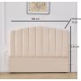 Sänggavel välvd beige 180 x 125 cm - Laholm Sänggavel välvd beige 180 x 125 cm - Laholm
