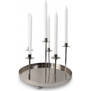Ljusstake Myra f�r 6 st ljus - Krom
