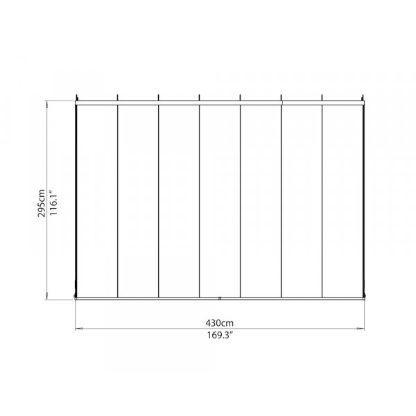 Uterum San Remo - Vit 3 x 4,35m - Yta 13 m
