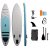 SUP Paddelbr�da 320 cm Svart/bl� | Uppbl�sbar Stand Up Paddle Board med tillbeh�r
