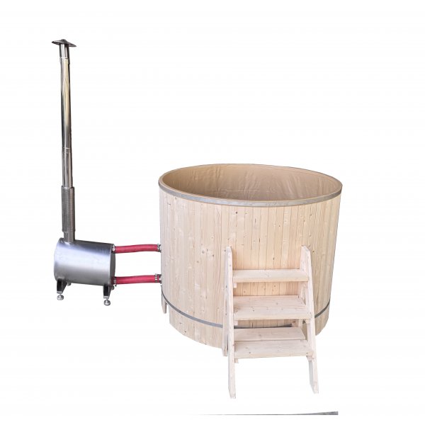 Kylpytynnyri 4-6 hengelle takkalmmityksell - 180 cm