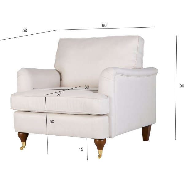 F�t�lj beige tyg - Howard Watford Deluxe