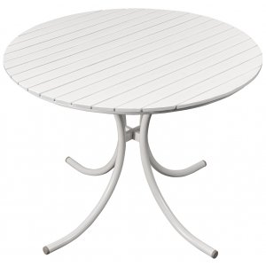 Holm� bord 103 cm - Vit