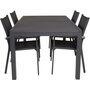 Holma Matgrupp (160x100) - Svart - 4 Stolar