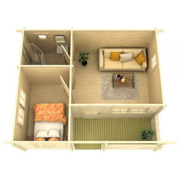 Fritidshus Gr�nna A - 27,5 m�