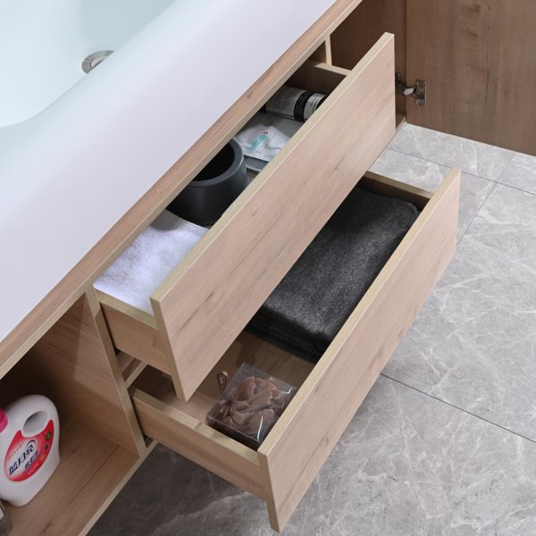 Badeværelsesmøbel Miami 120 cm - Lyst træ Badeværelsesmøbel Miami 120 cm - Lyst træ