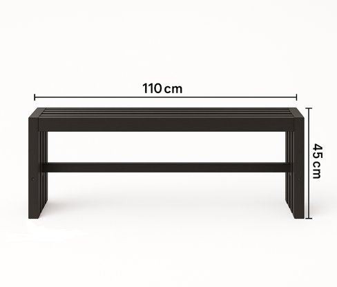 Cuba bänk - Svart Cuba bänk - Svart