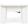 Serafin h�j och s�nkbart soffbord 80-160 x 80 cm - Vit
