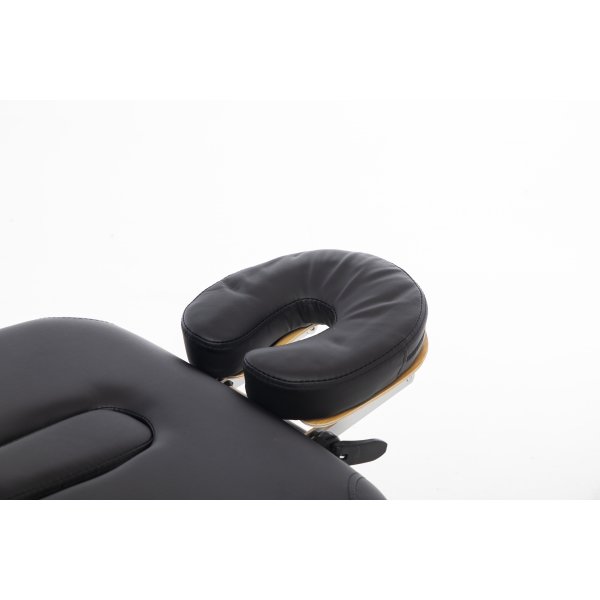 Massageb�nk med metallben - 3 zoner - Svart