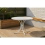 Holmsund runt utebord 103 cm - Vit