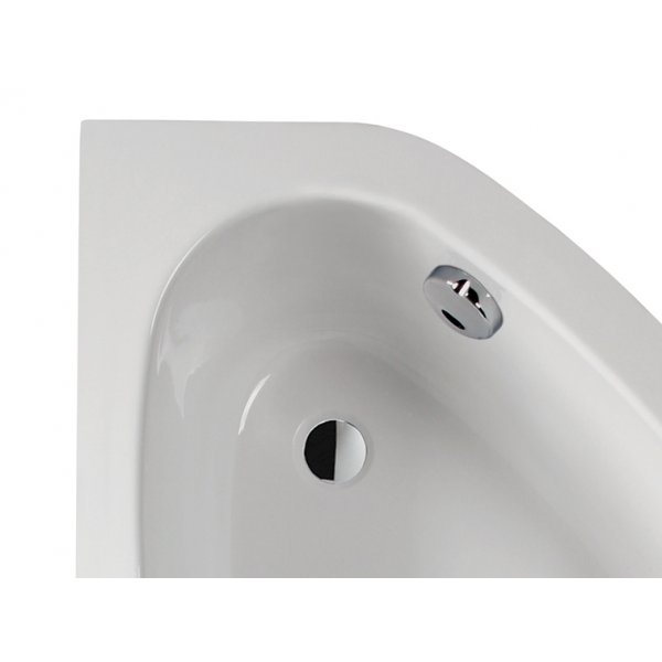 Hörnbadkar högermodell - Eko Plus | Djup 39cm Hörnbadkar högermodell - Eko Plus | Djup 39cm