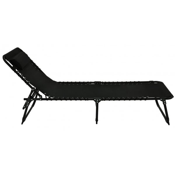Örgryte Sonnenliege - verstellbar | Schwarz + Reinigungsspray für Gartenmöbel Örgryte Sonnenliege - verstellbar | Schwarz + Reinigungsspray für Gartenmöbel