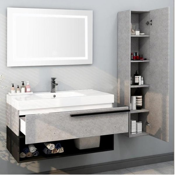 Badrumsmöbler Lissabon - Betongimitation Badrumsmöbler Lissabon - Betongimitation