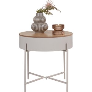 Sisco sidobord Beige/Gr� �40 cm