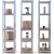 Tre opbevaringshylder i galvaniseret stl - 4040180 cm