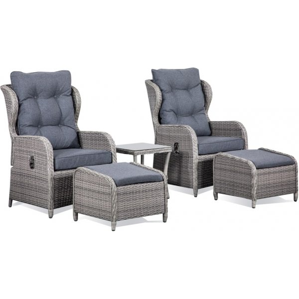 Haymond udendørs møbelsæt (Sofabord) - Grå syntetisk rattan Haymond udendørs møbelsæt (Sofabord) - Grå syntetisk rattan