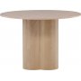 Matbord runt 110 cm Whitewash - Olivia