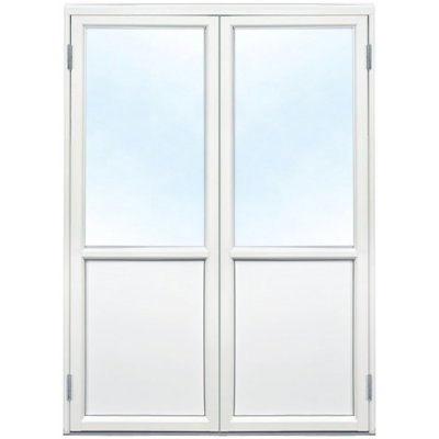 Parfönsterdörr i Aluminium - 3-glas - U-värde: 1.1