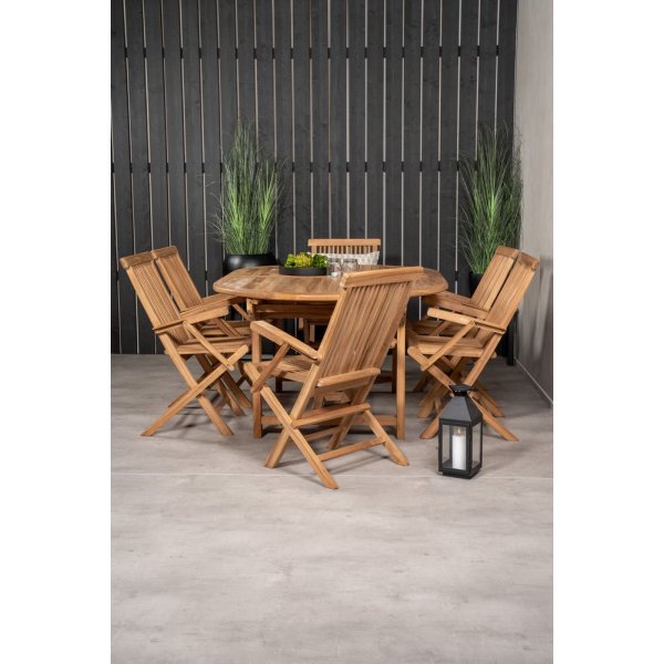 Bjuråker Matgrupp (180x120) - Natur - 6 Stolar Bjuråker Matgrupp (180x120) - Natur - 6 Stolar