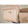 Fåtölj med fotpall Hagön - beige teddy whitewash Fåtölj med fotpall Hagön - beige teddy whitewash