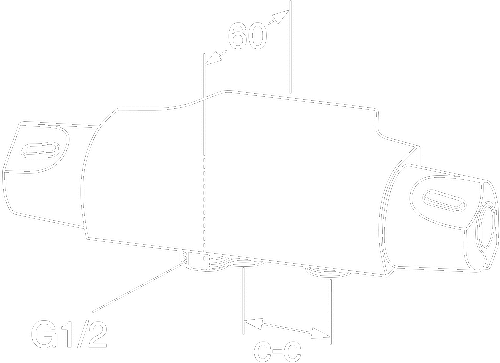 Gustavsberg Nautic termostat, 40 cc, nedadgående tilslutning Gustavsberg Nautic termostat, 40 cc, nedadgående tilslutning