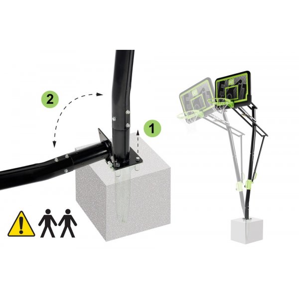 Basketställning Galaxy - Markmonterad (PP) Basketställning Galaxy - Markmonterad (PP)