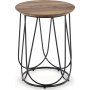 Bobby sidobord �40 cm - Valn�t/svart