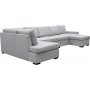 U-soffa Solna XL med f�rvaring - 367 cm - ljusgr�