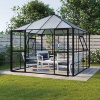 Växthus Jupiter 8,7 m² - svart Växthus Jupiter 8,7 m² - svart
