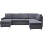 B�ddsoffa U-form m�rkgr� - Dream