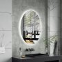 Spegel - Arezzo | Oval | LED-belysning, dimbar & Anti-fog