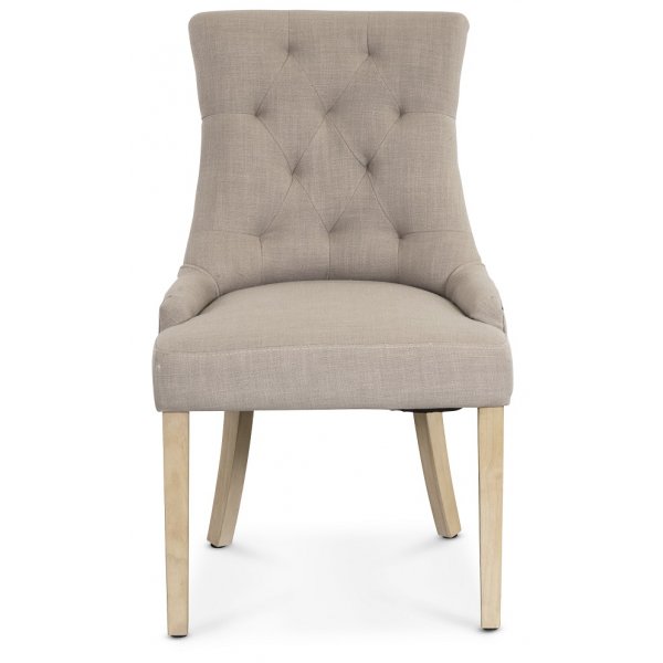 Matstol beige med tr�ben - Tuva