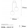 Klenod v�gglampa 10570 - Svart