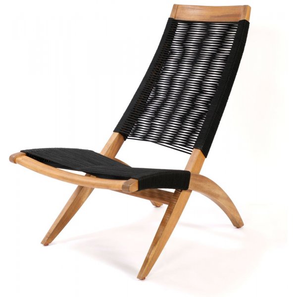 Lekvall stol - Svart rep/Akacia