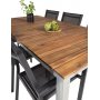 Salstad Spisegruppe (200x100)  Sort/Natur - 6 Stole