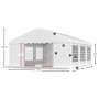 Partyzelt Eco 1 aus PE - 3 x 6 m