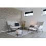 Venezia Soffbord 70 x 70 cm - St�l/glas