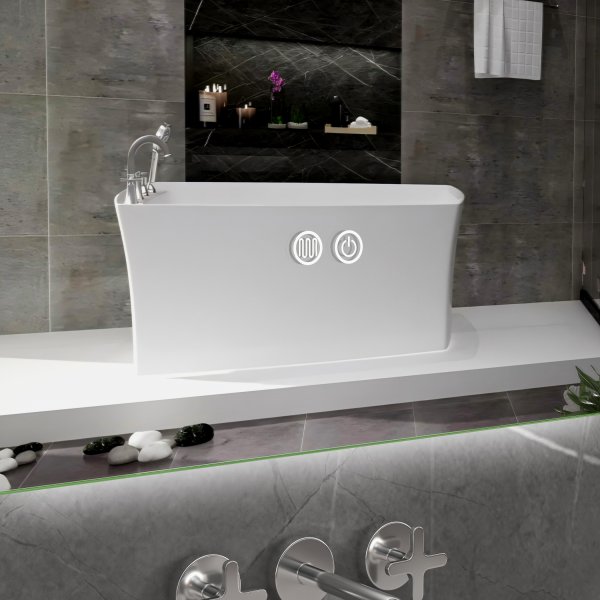 Rund spegel Ferrera med LED-belysning Rund spegel Ferrera med LED-belysning