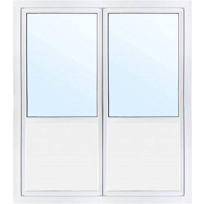PVC-Parfönsterdörr - 3-glas - Utåtgående - U-värde 0,96