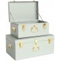 Matteus vintage Koffert set - Ljusgr� / M�ssing